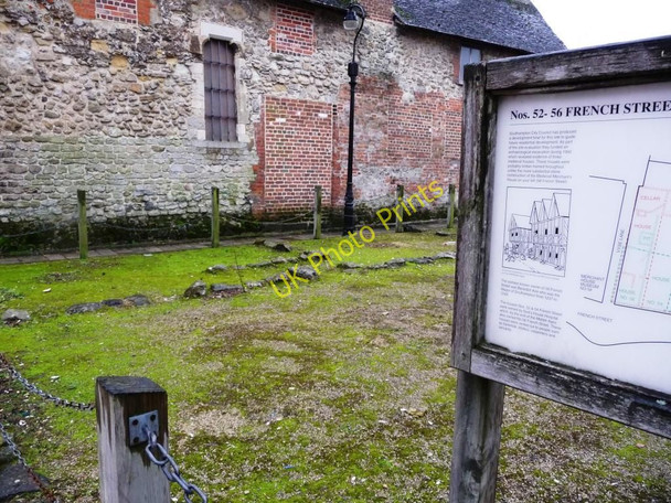 Photo 6"x4" The remains of the medieval house at 56 French Street Southampton c2010