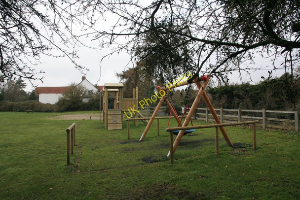 Photo 6"x4" Play area in the park Tidmarsh c2010