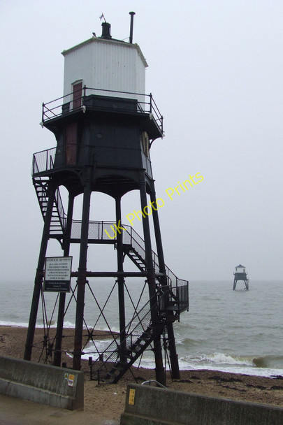 Photo 6"x4" The Dovercourt High And Low Lighthouses Harwich c2010