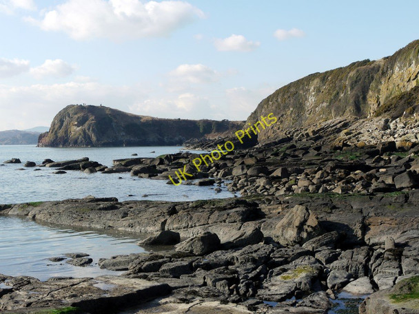 Photo 6"x4" Rocky shore between Glenstocken and Castle Point Rockcliffe\/NX8453 c2010