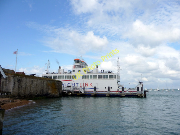 Photo 6"x4" Wightlink Ferry, Yarmouth, Isle of Wight Yarmouth c2009