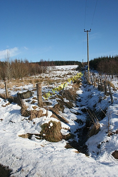 Photo 6"x4" Drainage Ditch near Culvie Knowes of Elrick c2010