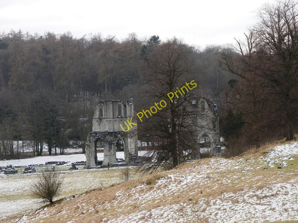 Photo 6"x4" Roche Abbey from the road Stone\/SK5589 c2010