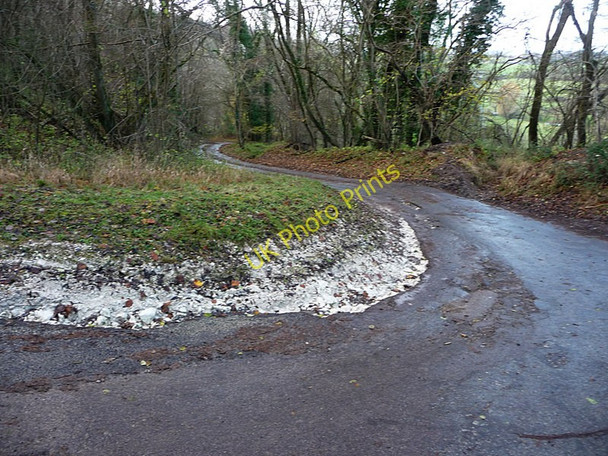 Photo 6"x4" Lane up the South Downs from Treyford Treyford c2009