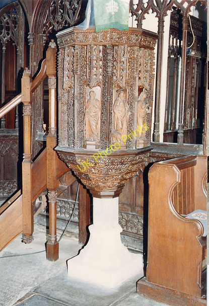 Photo 6"x4" All Saints, North Molton, Devon - Pulpit North Molton c1982