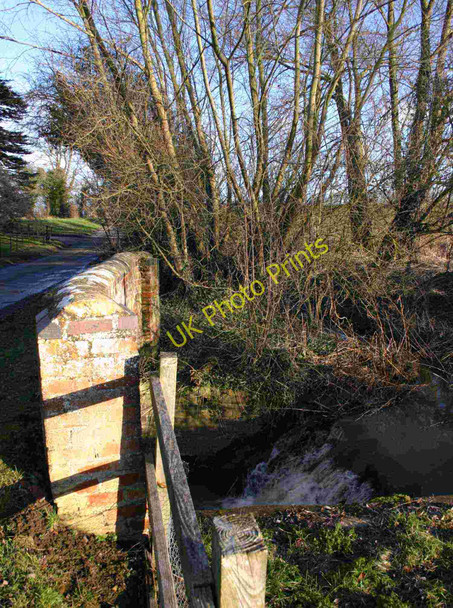 Photo 6"x4" Weir and bridge by Talton Farm Crimscote c2010