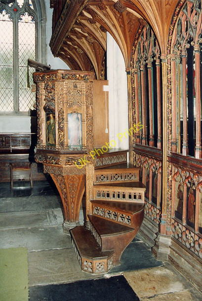 Photo 6"x4" All Saints, Kenton, Devon - Pulpit Kenton\/SX9583 c1982
