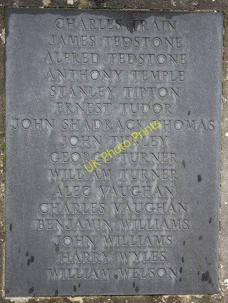 Photo 6"x4" Kington war memorial - plaque 6 Kington\/SO2956 c2010