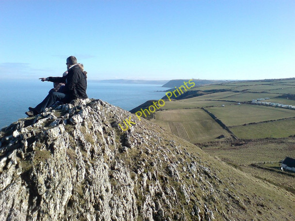 Photo 6"x4" Atop Foel y Mwnt Y Ferwig c2010