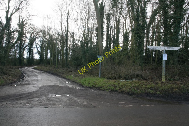 Photo 6"x4" Single track road to Hampstead Norreys Aldworth c2010