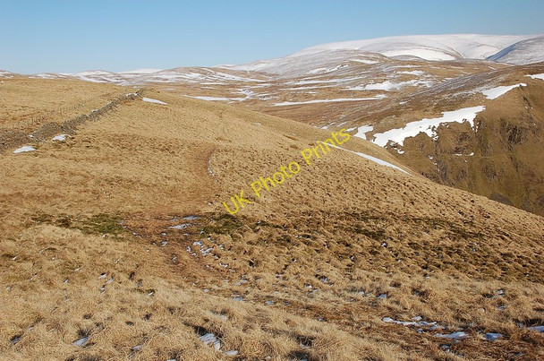 Photo 6"x4" Grassy ridge, Peat Knowe Great Hill\/NT0613 c2010