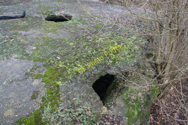 Photo 6"x4" Holes in the pillbox Little Heath\/SU6573 c2010
