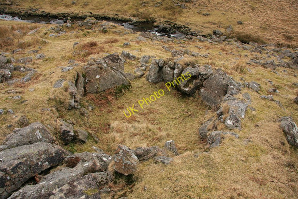 Photo 6"x4" Watern Oke hut circle Watern Oke c2010