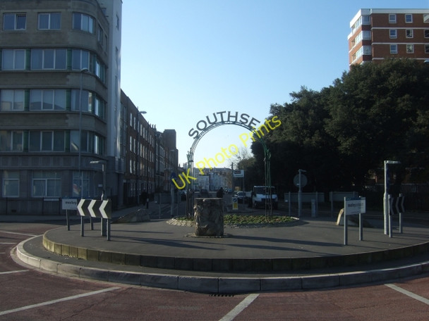 Photo 6"x4" Roundabout and portal for Southsea Portsmouth\/SU6501 c2010