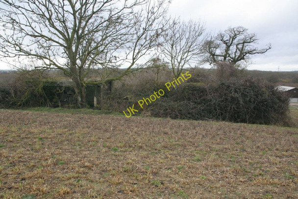 Photo 6"x4" Looking down at the pillboxes Malpas\/SU6372 c2010