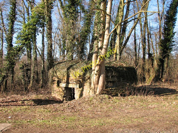 Photo 6"x4" Brick-shuttered pillbox by fishing lakes north of the A47 road Narborough\/TF7412 c2010