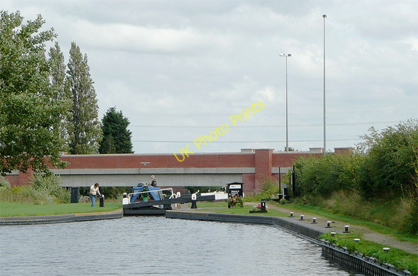 Photo 6"x4" Curdworth Top Lock and M6 Toll Crossing, Warwickshire Curdworth c2008