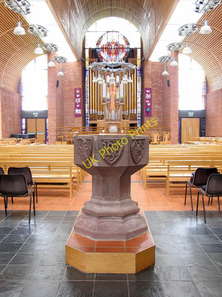 Photo 6"x4" St Barnabas, Calton Avenue, Dulwich, London SE21 - Font Brixton\/TQ3175 c2004