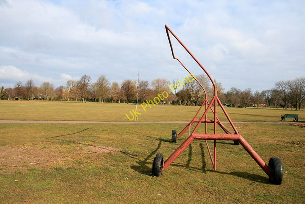 Photo 6"x4" Sight screen frame Long Eaton c2010