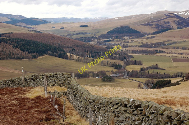 Photo 6"x4" View north from Wrae Hill Rachan Mill c2010