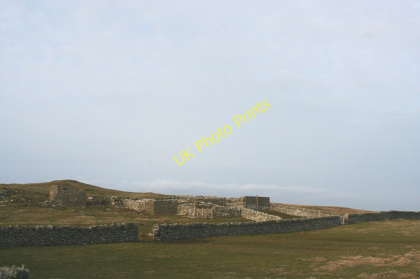 Photo 6"x4" Old Farm and dipper at Aith Gunnista c2010