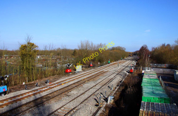 Photo 6"x4" Freshly ballasted track at Oxford North Oxford\/SP5106 c2010