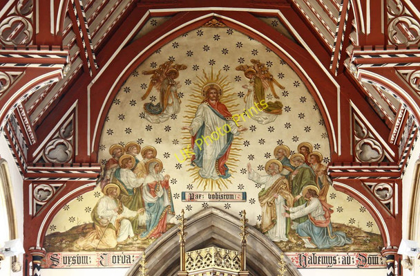 Photo 6"x4" Christ the Saviour, Ealing Broadway - Wall painting Ealing c2010