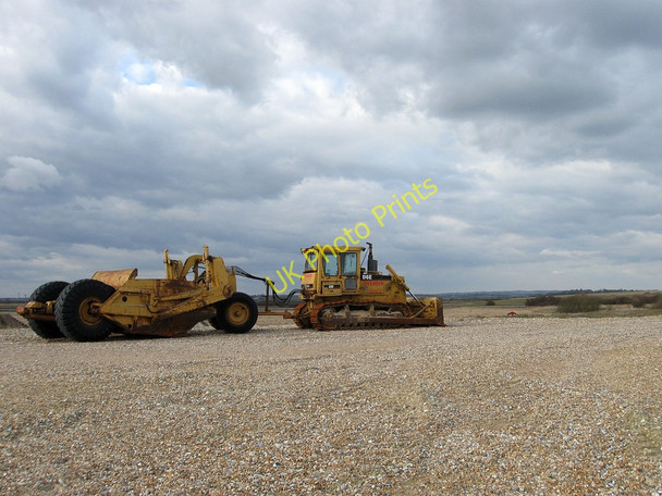 Photo 6"x4" Bulldozer, Beachlands Norman's Bay c2010