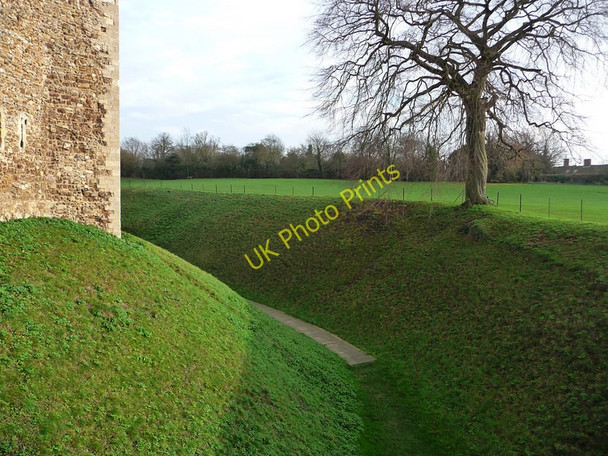Photo 6"x4" Framlingham Castle moat Framlingham c2009