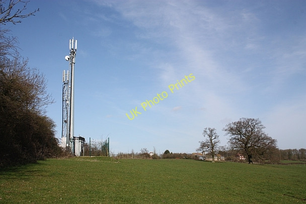 Photo 6"x4" Mobile phone masts by the M5 motorway. Hill Croome c2010