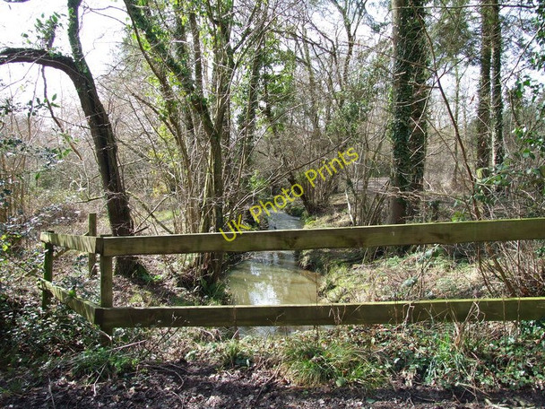 Photo 6"x4" Stream in Woodlands Park, Horton Heath Wigbeth c2010