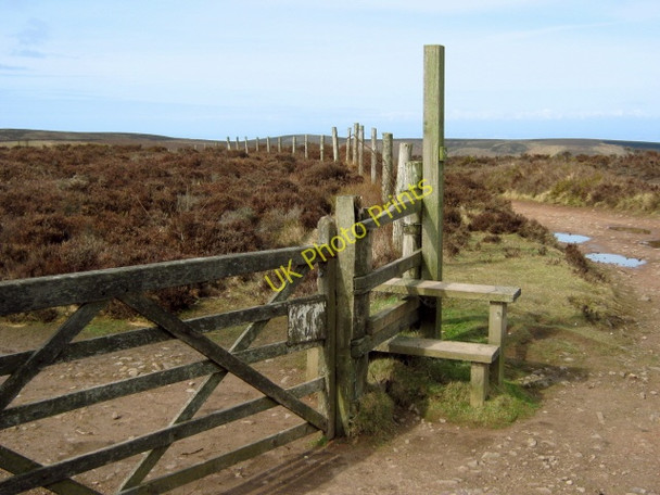 Photo 6"x4" Stile on the Quantock ridgeway Crowcombe c2010