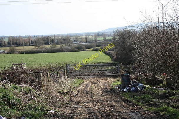 Photo 6"x4" Pasture below Baughton Hill Farm Hill Croome c2010
