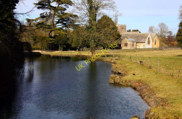 Photo 6"x4" Lockinge Brook from Betterton Bridge Wantage c2010