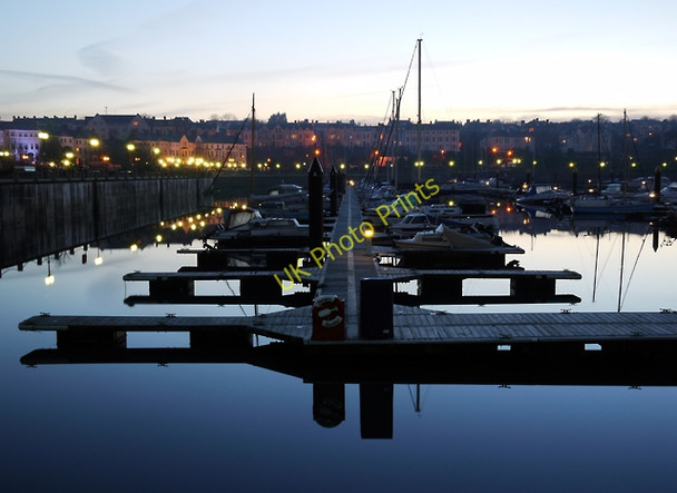 Photo 6"x4" Bangor Marina at dusk Bangor\/J5081 c2010