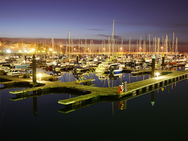 Photo 6"x4" Bangor Marina at dusk Bangor\/J5081 c2010 P1