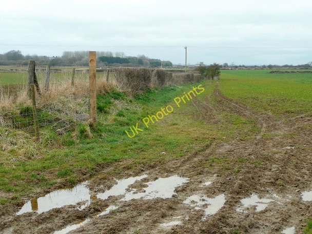 Photo 6"x4" Muddy field and footpath Boverton c2010