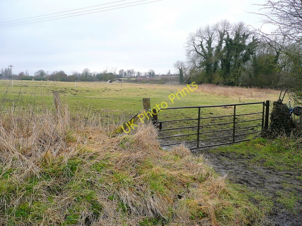 Photo 6"x4" View north from Church Lane Berwick Bassett c2010