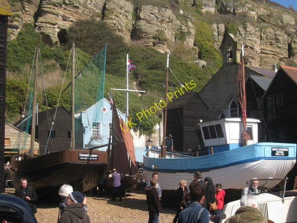 Photo 6"x4" Old Boats at Rock-A-Nore Hastings\/TQ8110 c2010