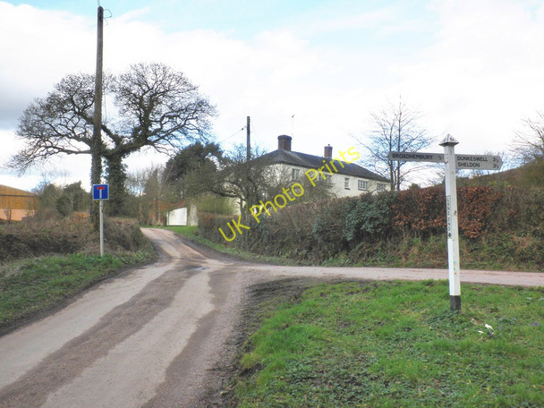 Photo 6"x4" Lane End Cross, near Broadhembury Broadhembury c2010