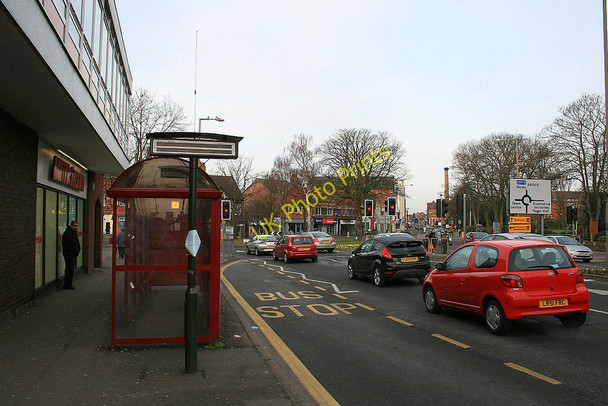 Photo 6"x4" Bus stop on The Green Long Eaton c2010