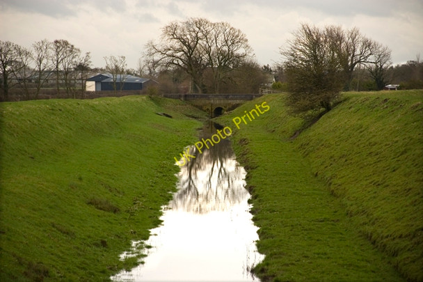 Photo 6"x4" Tidal dyke and Almonds Farm Inskip Moss Side c2010