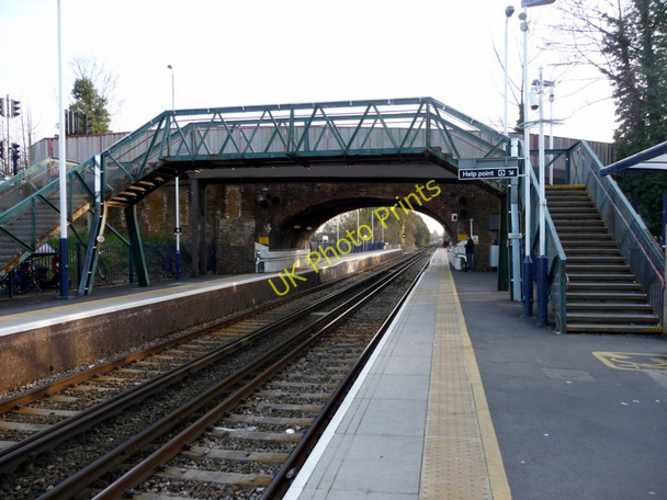 Photo 6"x4" Bridge, Ewell West Station, Surrey Ewell c2010
