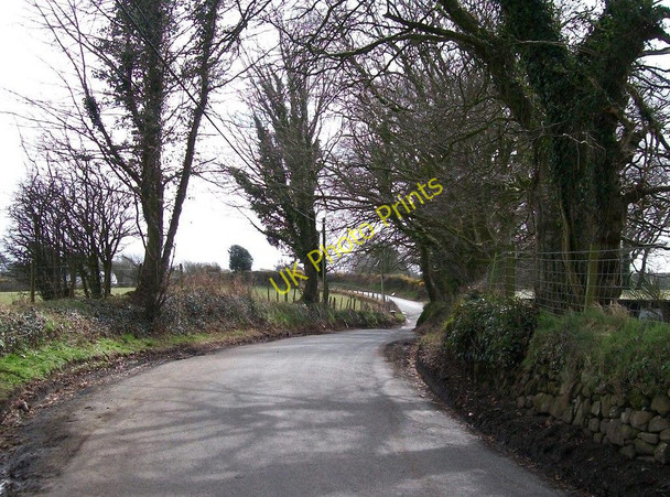 Photo 6"x4" Road bends near Fferm Glyncoed Farm Llanarmon c2010