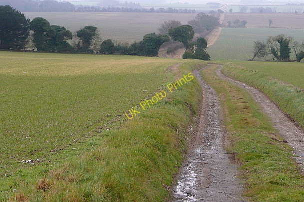 Photo 6"x4" Drove road towards Weston West Stratton c2010