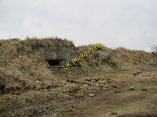 Photo 6"x4" Pillboxes at Beal Point Beal\/NU0642 c2010