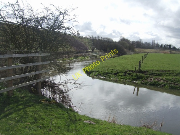 Photo 6"x4" River Penk upstream at Lower Drayton Longridge\/SJ9115 c2010