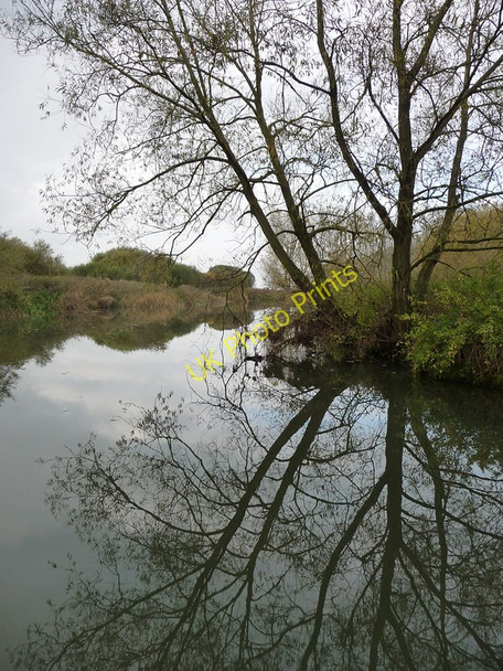 Photo 6"x4" River Thames looking upstream Chimney c2009