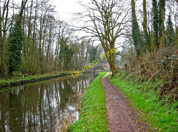 Photo 6"x4" Staffordshire & Worcestershire Canal looking south to Caunsall Bridge Caunsall c2010