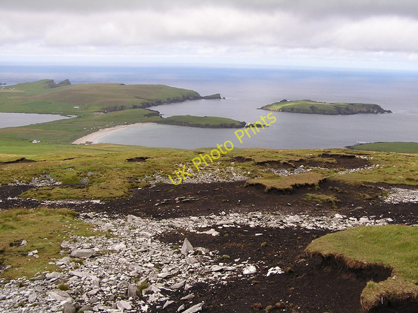 Photo 6"x4" Moorland on the Ward of Scousburgh Vanlop c2007
